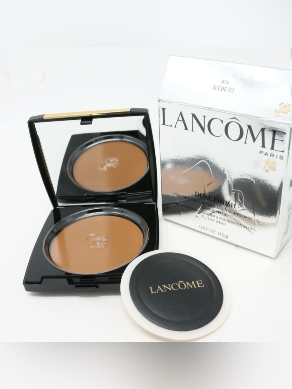 Lancôme Dual Finish Powder Foundation - Suede 470 NIB